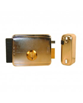 Serrure électrique droite à pêne rentrant avec cylindre rond 60 mm même clé V97DMC