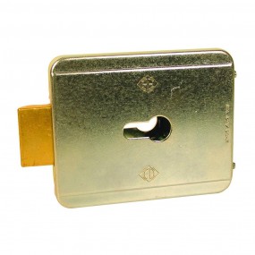 Serrure électrique à pêne basculant - sans cylindre - 12V - ouverture intérieur V90 Serrure électrique à pêne basculant - sans cylindre - 12V - ouverture intérieur V90