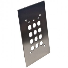 Plaque d’encastrement PEAB202 - Pour clavier à code - Plastron Plaque d’encastrement PEAB202 - Pour clavier à code - Plastron