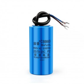 Condensateur de démarrage CBB60 18 UF 450V Pompe à eau pour puzzles à moteur démarrage 450ylique, pour machine à laver Condensateur de démarrage CBB60 18 UF 450V Pompe à eau pour puzzles à moteur démarrage 450ylique, pour machine à laver