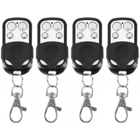 Télécommande 4pcs Universal Clonage Sans Fil Fob Clé Pour Porte De Garage 433mhz Télécommande 4pcs Universal Clonage Sans Fil Fob Clé Pour Porte De Garage 433mhz