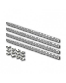 Crémaillère module 4 en acier galvanisé 30x12 - 4 mètres - crem30x12 4