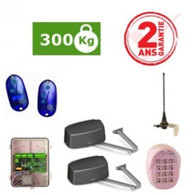 Kit à battants BASIC BR350 – 300Kg - jusqu’à 3,5m - ouverture : 125 ° maxi - 80 cycles / jour Kit à battants BASIC BR350 – 300Kg - jusqu’à 3,5m - ouverture : 125 ° maxi - 80 cycles / jour
