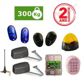 Kit à battants confort BR350 – 300Kg - jusqu’à 3,5m - ouverture : 125 ° maxi - 80 cycles / jour Kit à battants confort BR350 – 300Kg - jusqu’à 3,5m - ouverture : 125 ° maxi - 80 cycles / jour
