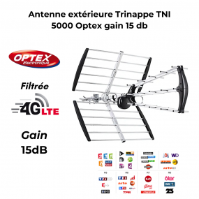 Antenne terrestre extérieure Trinappe TNI 5000 Optex gain 15 db