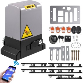 VEVOR Ouvre-porte coulissante portail auto 1800 kg 4 télécommandes contrôle APP VEVOR Ouvre-porte coulissante portail auto 1800 kg 4 télécommandes contrôle APP