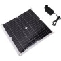 Kit pompe à eau solaire 50W, panneau solaire 22W avec bottier de batterie 8 piles 18650 (4 offertes)