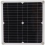 Kit pompe à eau solaire 50W, panneau solaire 22W avec bottier de batterie 8 piles 18650 (4 offertes)