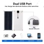 Kit Panneau Solaire 1000W 12V avec Contrôleur 100A pour Téléphone, Camping-Car, Voiture, Caravane, Maison, Camping