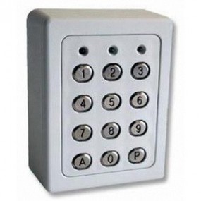 Clavier à codes filaire avec boîtier en ABS et touches métalliques - 12/24V Clavier à codes filaire avec boîtier en ABS et touches métalliques - 12/24V