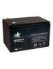 Batterie rechargeable accumulateur solaire piles sèches - 12v 12ah - plomb - (151x99x95mm)