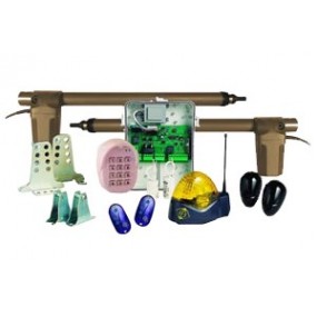 Kit a battants basic, bloquant, 230V, longueur vantail 2 m max, poids vantail 200 kg max, course utile 430 mm Kit a battants basic, bloquant, 230V, longueur vantail 2 m max, poids vantail 200 kg max, course utile 430 mm