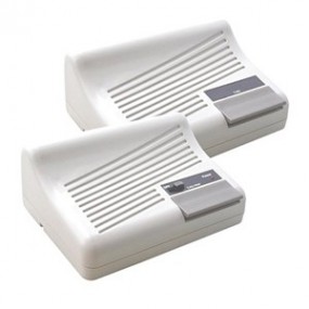 Interphones à 2 postes filaire alimente par une pile 9v (non fournie) Interphones à 2 postes filaire alimente par une pile 9v (non fournie)