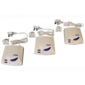 Interphone secteur sans fil - 3 Canaux - volume réglable - Lot de 3 Interphone secteur sans fil - 3 Canaux - volume réglable - Lot de 3