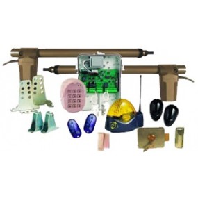 Kit à battants réversibles confort 230V - non bloquant - largeur vantail 3m max - poids vantail 200 kg max Kit à battants réversibles confort 230V - non bloquant - largeur vantail 3m max - poids vantail 200 kg max