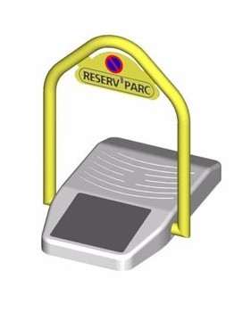 Arceau réservation parking à énergie solaire - autonome - option clé pompier + télécommande