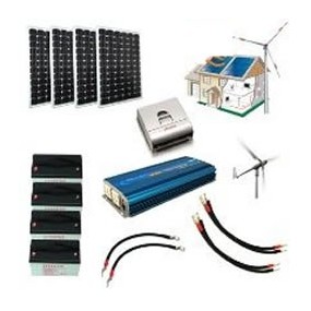 Kit hybride complet Solaire et éolien - 2500 à 5000Wh 24V - haute puissance Kit hybride complet Solaire et éolien - 2500 à 5000Wh 24V - haute puissance