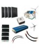 Kit hybride complet Solaire et éolien - 2500 à 5000Wh 24V - haute puissance
