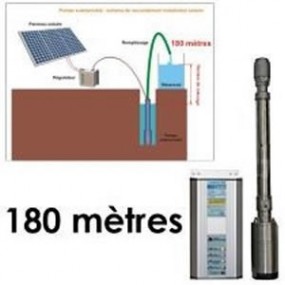 Kit solaire complet pompage 180 mètres 48-72 Kit solaire complet pompage 180 mètres 48-72