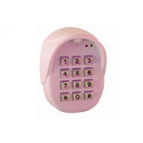 Clavier radio à codes 9V - 1 code maître - 8 codes esclaves - boîtier plastique Clavier radio à codes 9V - 1 code maître - 8 codes esclaves - boîtier plastique