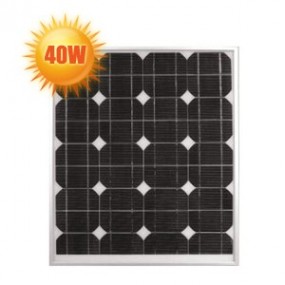 Panneau solaire haut rendement 40 Watts 12 Volts Panneau solaire haut rendement 40 Watts 12 Volts