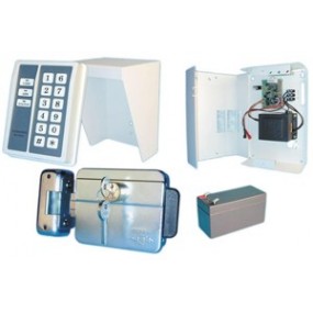 Pack contrôle d accès : clavier à code + serrure électrique Pack contrôle d accès : clavier à code + serrure électrique