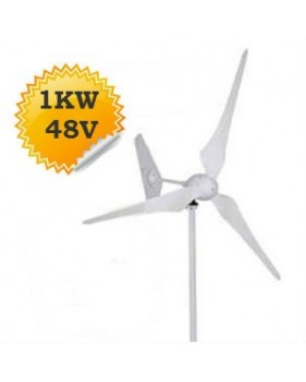 Eolienne terrestre 1KW 48V complète nouvelle génération