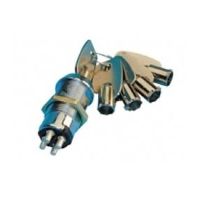 Serrure électrique à impulsion 4 plots 5 clefs rondes Serrure électrique à impulsion 4 plots 5 clefs rondes