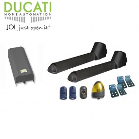 KIT SW3000 DUCATI HOME-AUTOMATION - AUTOMATISME DE PORTAIL - 2 VANTAUX DE 2M DE LONG CHACUN (PORTAIL TOTAL 4M) MAX 400KG KIT SW3000 DUCATI HOME-AUTOMATION - AUTOMATISME DE PORTAIL