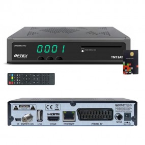 Récepteur Décodeur TNT Gratuite par Satellite - OPTEX ORS9992 HD - Avec Carte d’Accès TNTSAT
