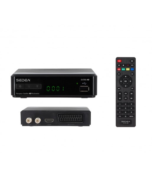 Récepteur Décodeur Satellite Multimedia – SEDEA S-6700 HD Récepteur Décodeur Satellite Multimedia – SEDEA S-6700 HD