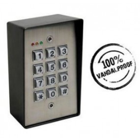 Clavier digicode numérique autonome - Anti-vandalisme - Résistant aux intempéries - Rétro-éclairage - 2 canaux Clavier digicode numérique autonome - Anti-vandalisme - Résistant aux intempéries - Rétro-éclairage - 2 canaux