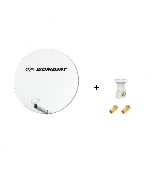 Antenne Parabole Fibre SMC 60 cm Beige WORLDSAT + LNB Single Antenne Parabole Fibre SMC 60 cm Beige WORLDSAT + LNB Single