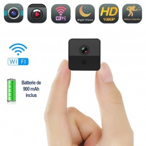 Mini caméra de surveillance infrarouge intelligente sans fil WIFI et DV