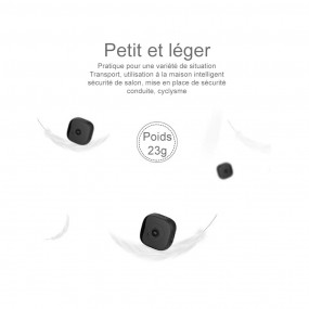 Mini caméra de surveillance IP Wifi H19 HD 30 fps capteur de mouvement