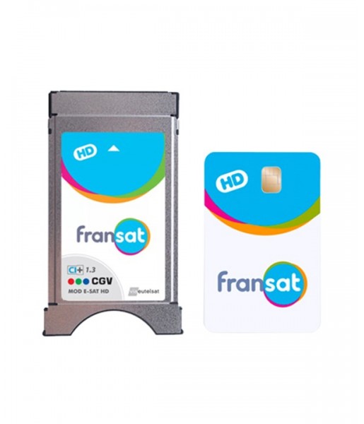 Module Fransat TV satellite CGV CI+ 1.3 HD + carte Fransat PC7 HD Module Fransat TV satellite CGV CI+ 1.3 HD + carte Fransat PC7 HD
