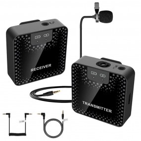 Microphone Lavalier Professionnel Sans Fil 2.4 GHz
