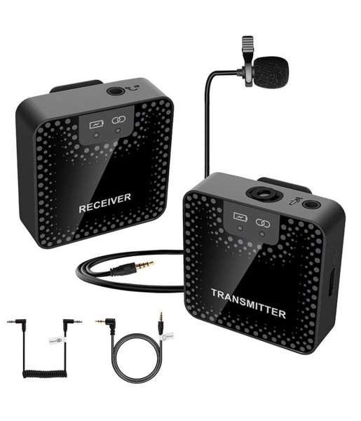 Microphone Lavalier Professionnel Sans Fil 2.4 GHz Microphone Lavalier Professionnel Sans Fil 2.4 GHz