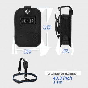 Ceinture pour caméra de sécurité au niveau du torse