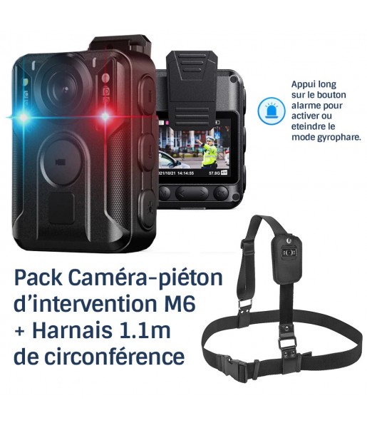 Pack Caméra-Piéton D'intervention GPS Professionnel HD 2160P 128Go Pack Caméra-Piéton D'intervention GPS Professionnel HD 2160P 128Go