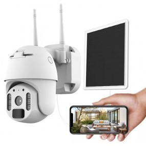 Camera 4G extérieur motorisée FULL HD solaire, vision 92 IR