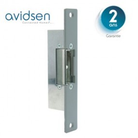 Gâche électrique à encastrer 12V/400mA - Têtière courte - Avidsen Gâche électrique à encastrer 12V/400mA - Têtière courte - Avidsen