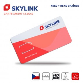 Carte Abonnement TV Skylink Smart 12 Mois République Tchèque