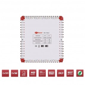 Multiswitch avec LED Cascade Satellite 17 entrées 32 sorties HD