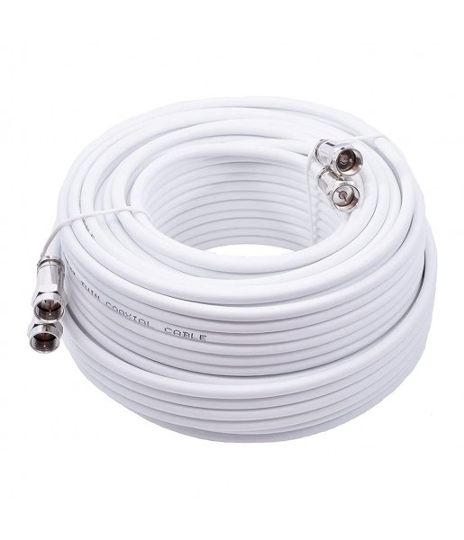 Câble Coaxial pour antenne satellite TV de 100 m métré TWIN Câble Coaxial pour antenne satellite TV de 100 m métré TWIN