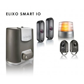 Kit Motorisation Automatisme Portail ELIXO SMART io Pack Confort - pour portails coulissants jusqu’à 6m 300 kg, Ouverture en 15s Kit Motorisation Automatisme Portail ELIXO SMART io Pack Confort