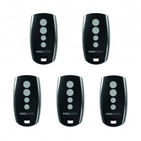 Pack 5 Télécommandes portail Emetteur Radio King-Gates Stylo 4 Noire KVASTY4A - 433.92 MHz Pack 5 Télécommandes portail Emetteur Radio King-Gates Stylo 4