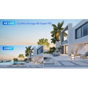 Caméra Surveillance Sécurité Solaire Sans fil Extérieure 4K 8MP 4G WIFI