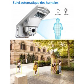 Caméra WiFi 4G réverbère PTZ IP sans fil 5MP 1920P 2560P