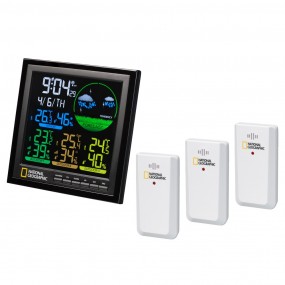 Station météo écran couleur LCD 4 plages de mesure NATIONAL GEOGRAPHIC
